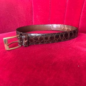 Vintage Brooks Brothers Alligator Belt